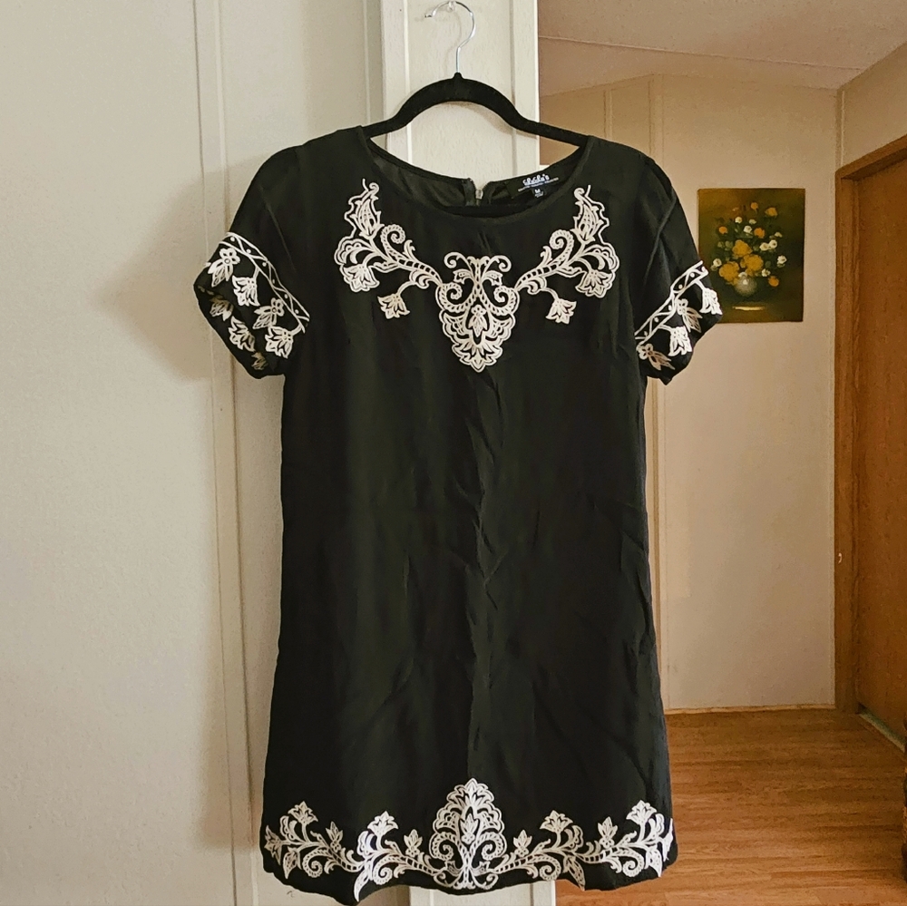 Lulu's Embroidered Mini Dress